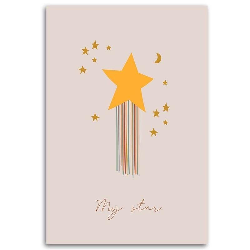 Modernes Wandbild - Verwunschener Stern | Feeby