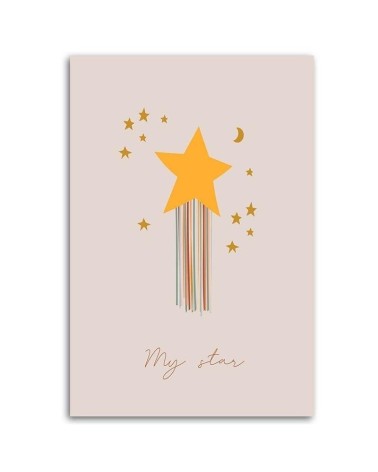 Modernes Wandbild - Verwunschener Stern | Feeby