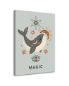 Obraz do pokoju dziecięcego - Magiczny wieloryb | FEEBY