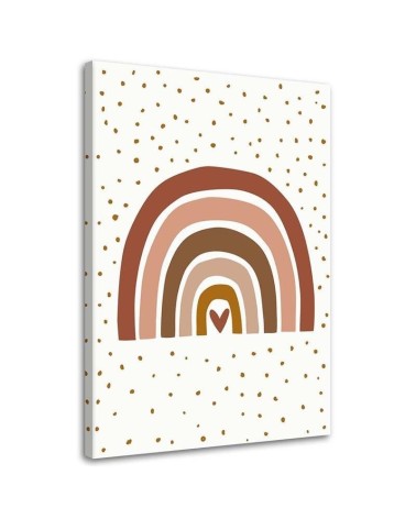 Decorative Canvas painting for Kids room - Pink rainbow | FEEBY