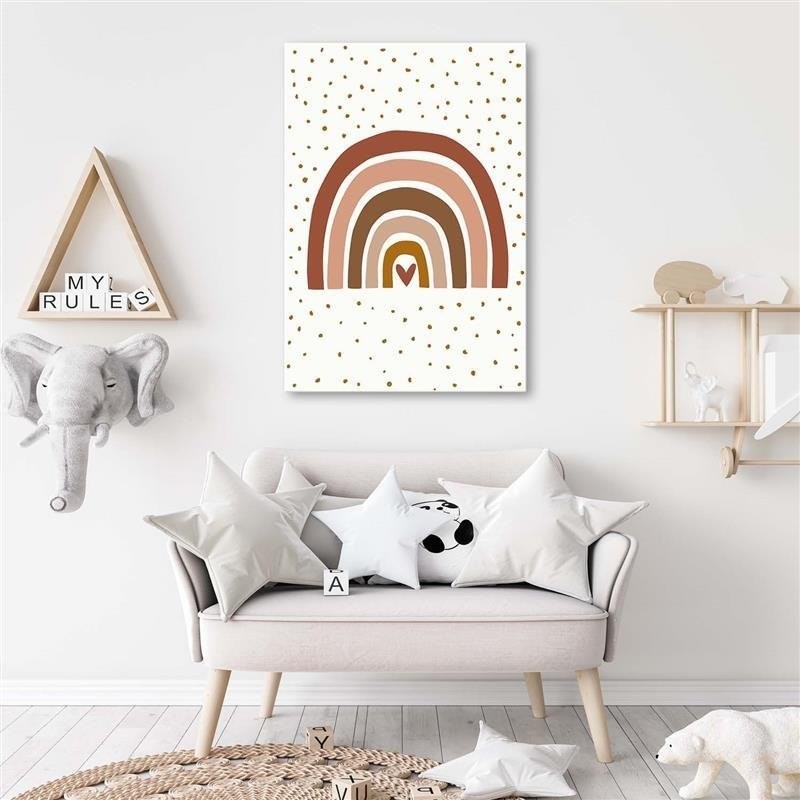 Bild auf Leinwand - Rosa Regenbogen | Feeby