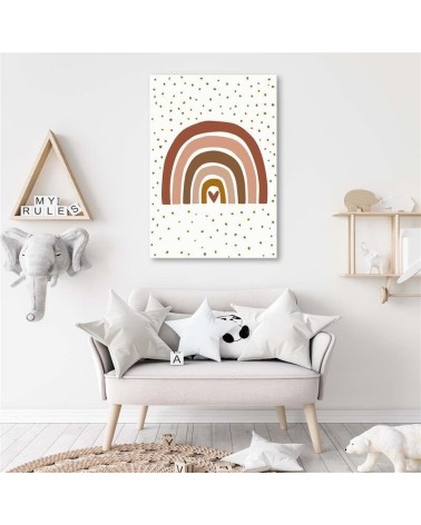 Bild auf Leinwand - Rosa Regenbogen | Feeby