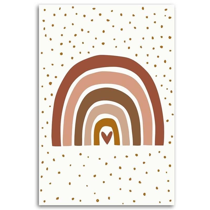 Bild auf Leinwand - Rosa Regenbogen | Feeby