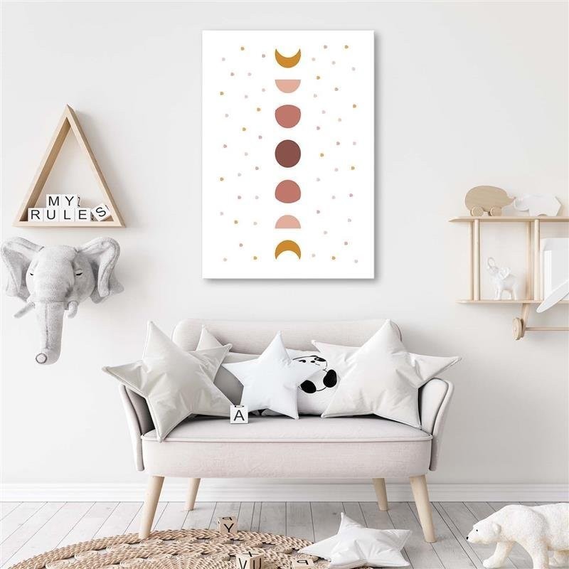 Leinwandbild - Zusammensetzung des Mondes | Feeby