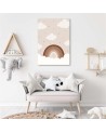Canvas prints for children's room - Clouds over the rainbow | FEEBY