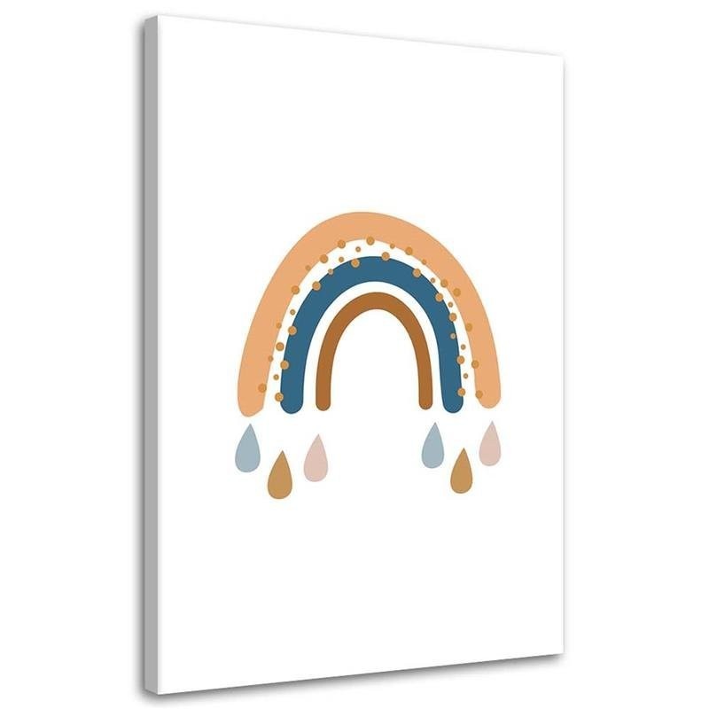 Wandbild für Wohnzimmer - Regenbogen-Wetter | Feeby