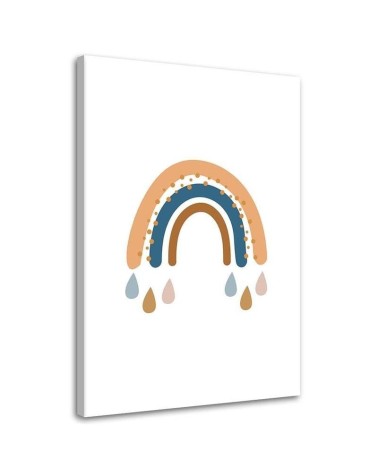 Wandbild für Wohnzimmer - Regenbogen-Wetter | Feeby
