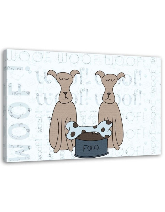 Bild auf Leinwand - Hundeknochen | Feeby