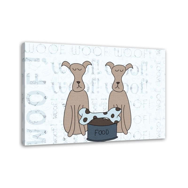 Bild auf Leinwand - Hundeknochen | Feeby