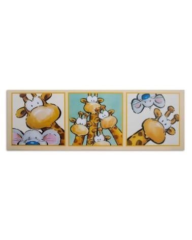 Bild auf Leinwand - Giraffe und Maus | Feeby