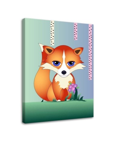 Printable pictures on Canvas for children - Fairy tale fox | FEEBY