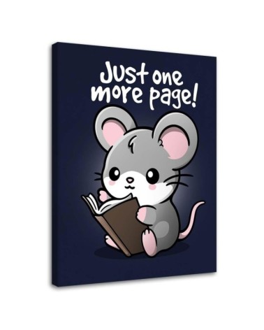 Canvas prints for teenager's room - Reading mouse Noemi Fadda | FEEBY
