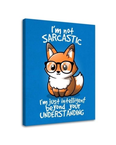 Canvas prints for teenager's room - Fox in glasses Noemi Fadda | FEEBY