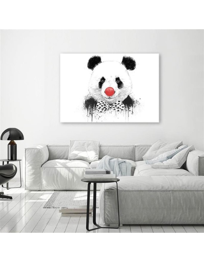 Obraz na ścianę - Panda z nosem klauna Balazs Solti | FEEBY