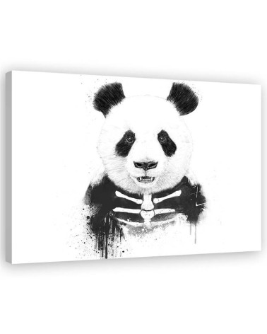 Canvas prints for teenager - Skeleton panda bear Balazs Solti | FEEBY