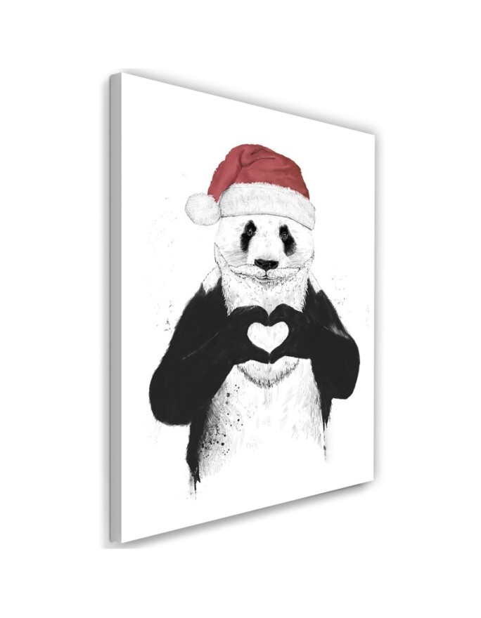 Obraz ścienny - Panda w stroju mikołaja Balazs Solti | FEEBY