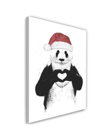 Obraz ścienny - Panda w stroju mikołaja Balazs Solti | FEEBY