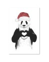 Obraz ścienny - Panda w stroju mikołaja Balazs Solti | FEEBY