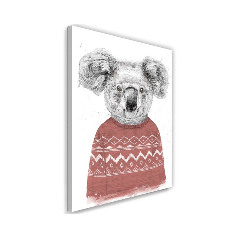 Canvas prints - Koala bear in Christmas jumper Balazs Solti | FEEBY