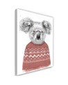 Obraz - Miś koala w świątecznym sweterku Balazs Solti | FEEBY