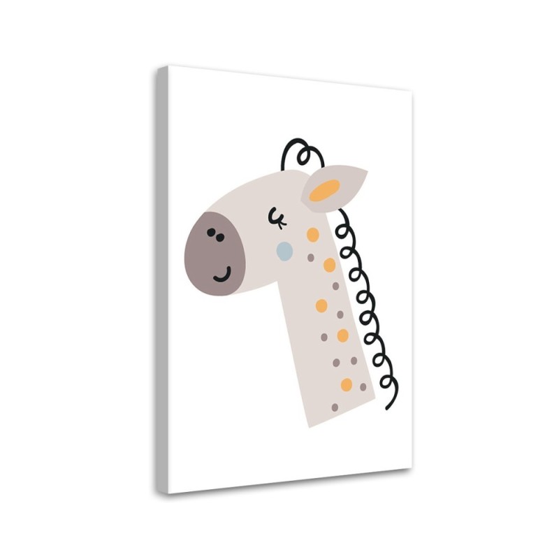 Leinwandbild modern - Boho Pferd für Kinder | Feeby