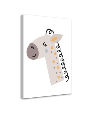 Canvas prints for children's room - Boho horse for children | FEEBY