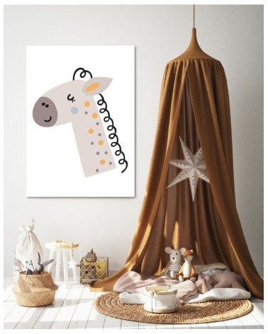 Leinwandbild modern - Boho Pferd für Kinder | Feeby