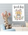 Print Canvas painting - Fox Flowers For children | FEEBY