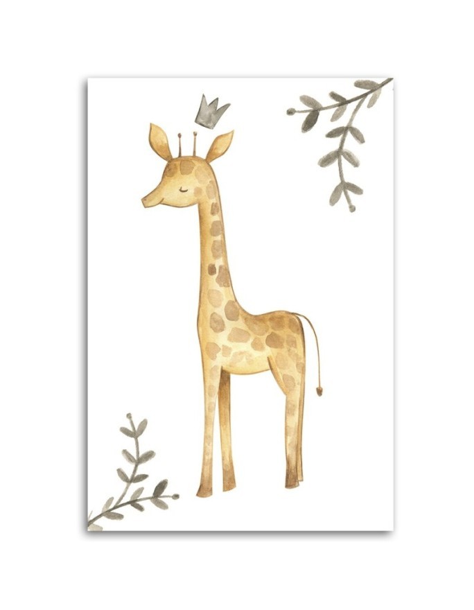 Canvas prints for children's room - Giraffe For children | FEEBY