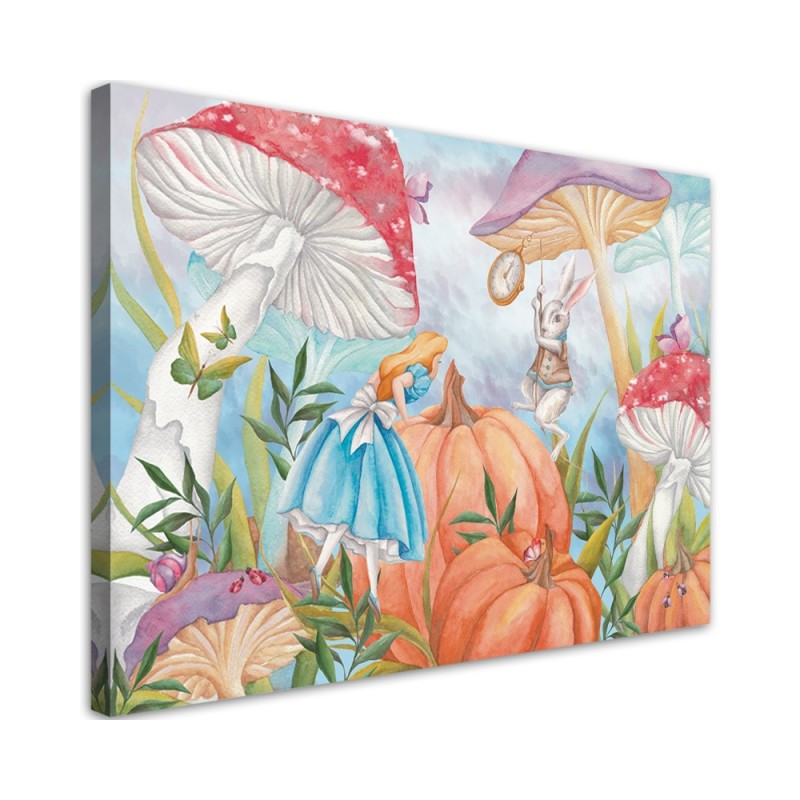 Modernes Wandbild - Little Alice im Land der Wunder | Feeby