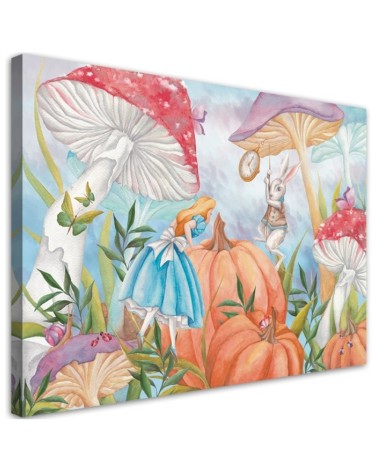 Modernes Wandbild - Little Alice im Land der Wunder | Feeby
