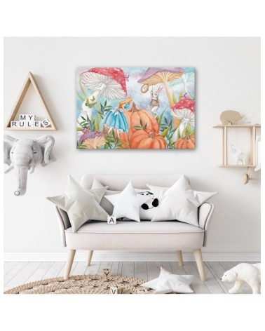 Modernes Wandbild - Little Alice im Land der Wunder | Feeby