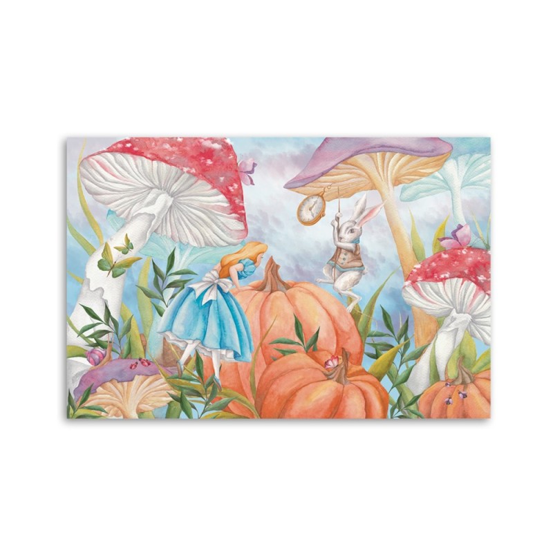 Modernes Wandbild - Little Alice im Land der Wunder | Feeby