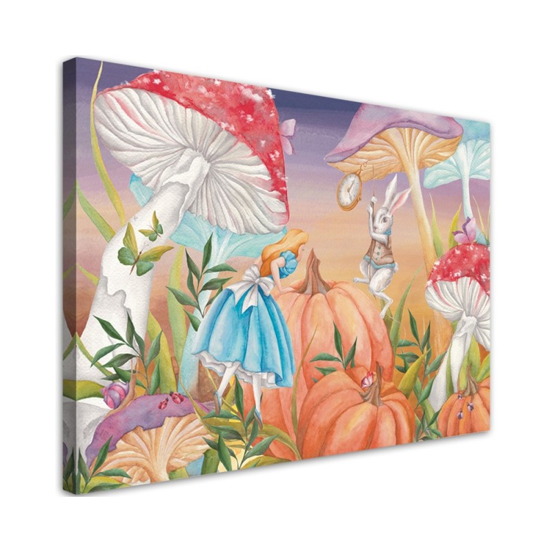 Modernes Wandbild - Little Alice im Land der Wunder | Feeby