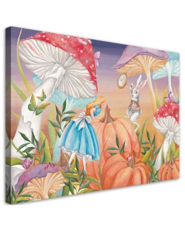 Modernes Wandbild - Little Alice im Land der Wunder | Feeby