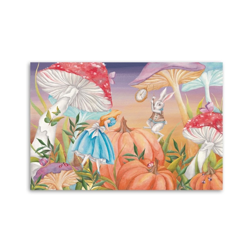 Modernes Wandbild - Little Alice im Land der Wunder | Feeby