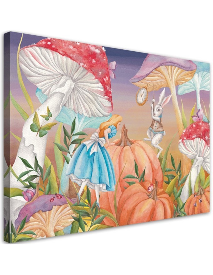Bild auf Leinwand - Little Alice im Land der Wunder | Feeby
