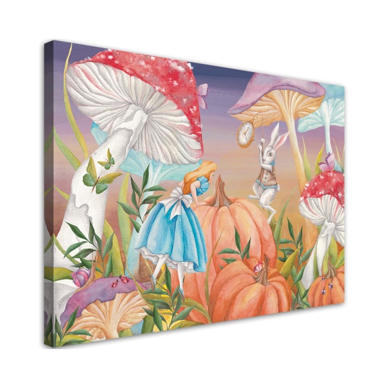 Bild auf Leinwand - Little Alice im Land der Wunder | Feeby