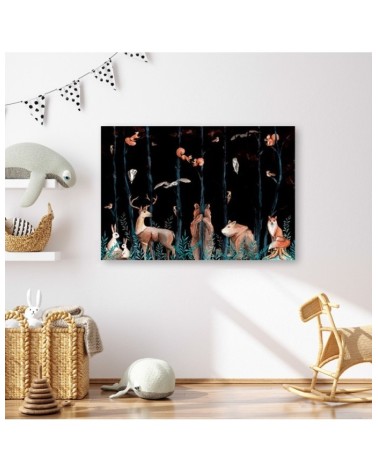 Leinwanddruck - Waldtiere Hirschbär Fuchs | Feeby