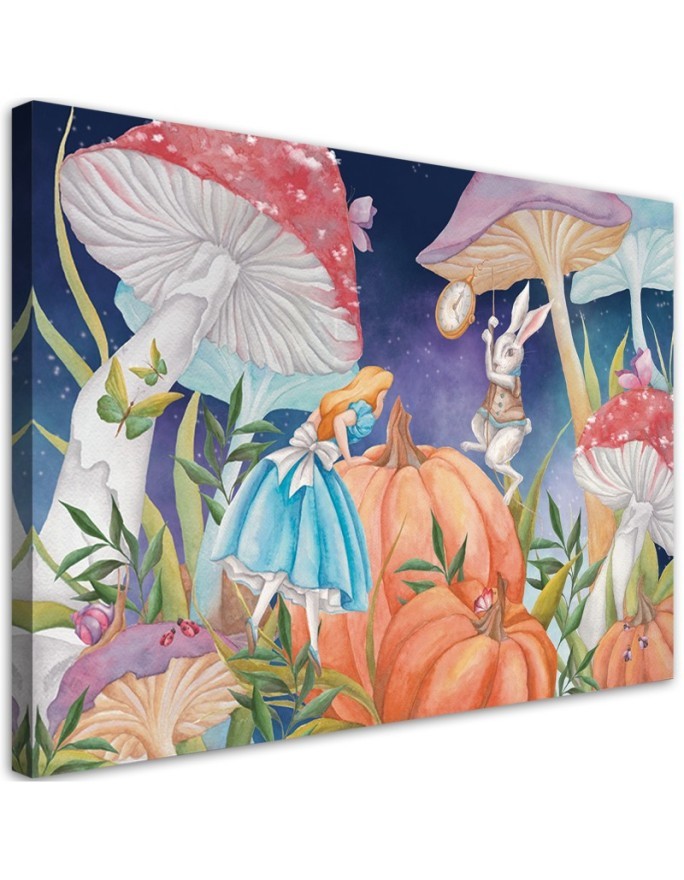 Bild auf Leinwand - Little Alice im Land der Wunder | Feeby