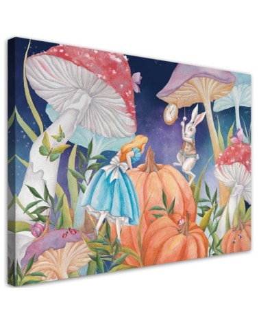 Bild auf Leinwand - Little Alice im Land der Wunder | Feeby