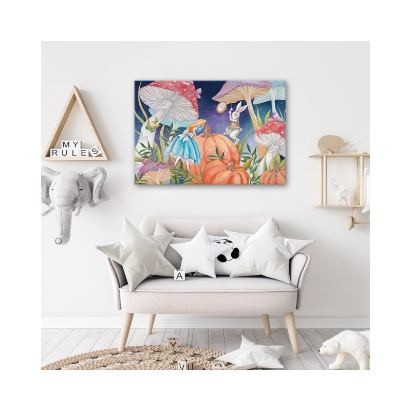 Bild auf Leinwand - Little Alice im Land der Wunder | Feeby