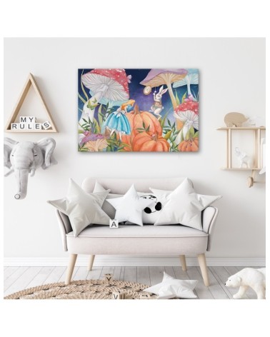 Bild auf Leinwand - Little Alice im Land der Wunder | Feeby