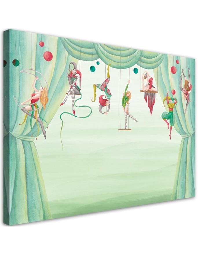 Leinwandbild - Zirkusakrobat | Feeby