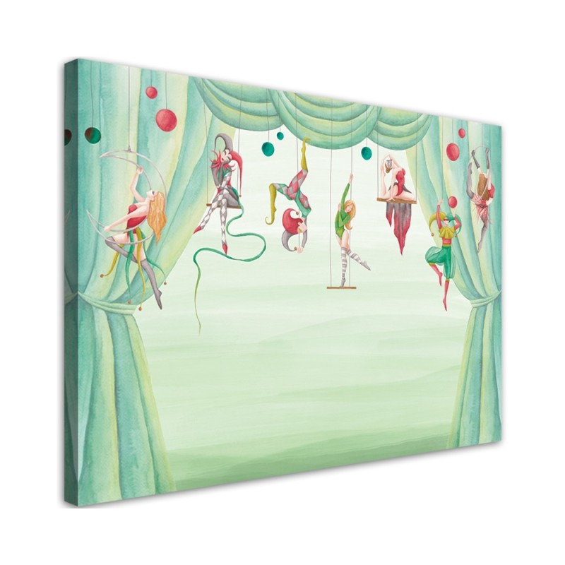 Leinwandbild - Zirkusakrobat | Feeby