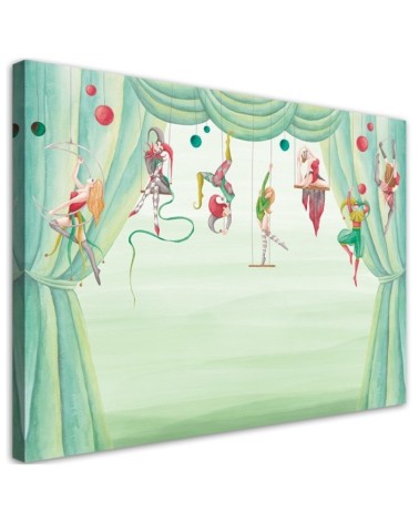 Leinwandbild - Zirkusakrobat | Feeby