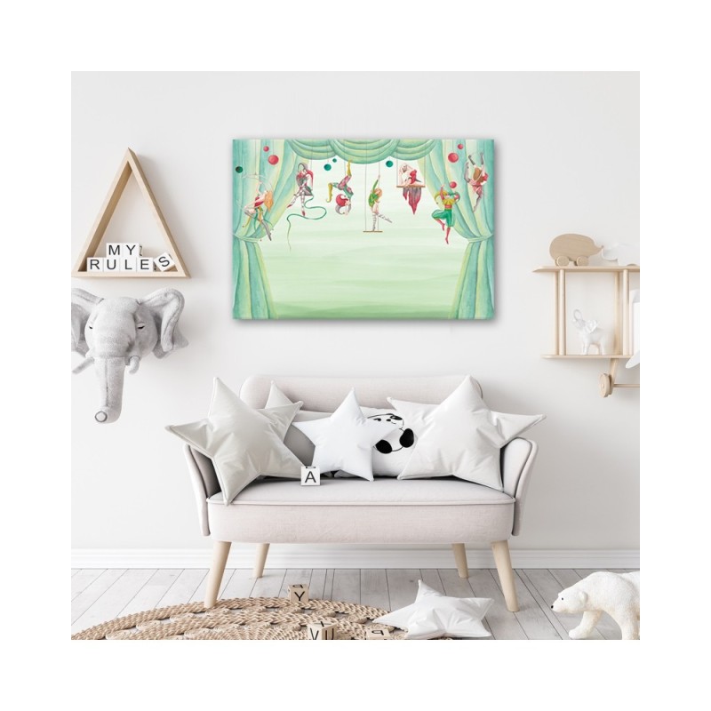 Leinwandbild - Zirkusakrobat | Feeby