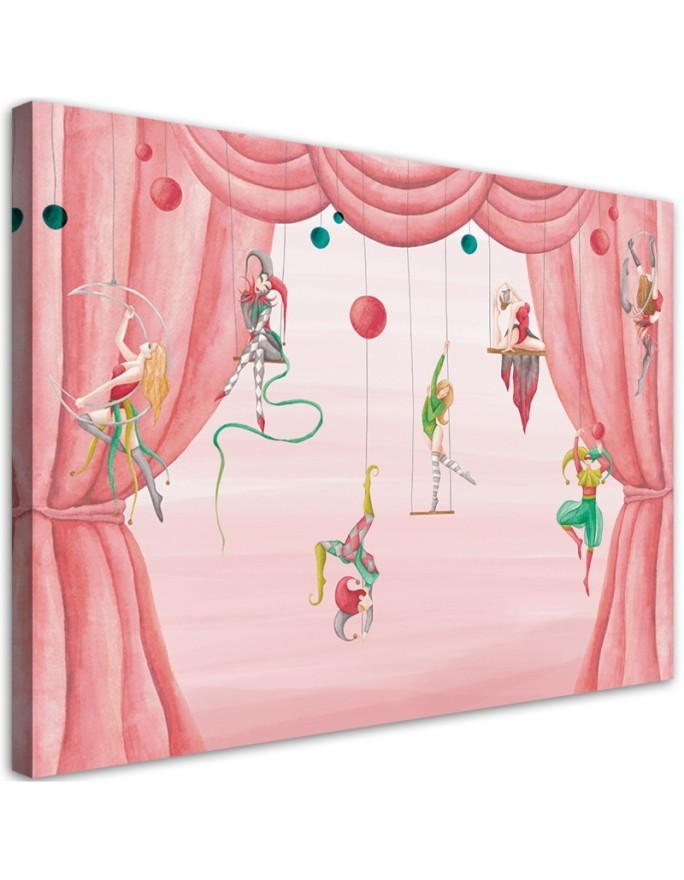 Canvas prints for children's room - Circus acrobats | FEEBY