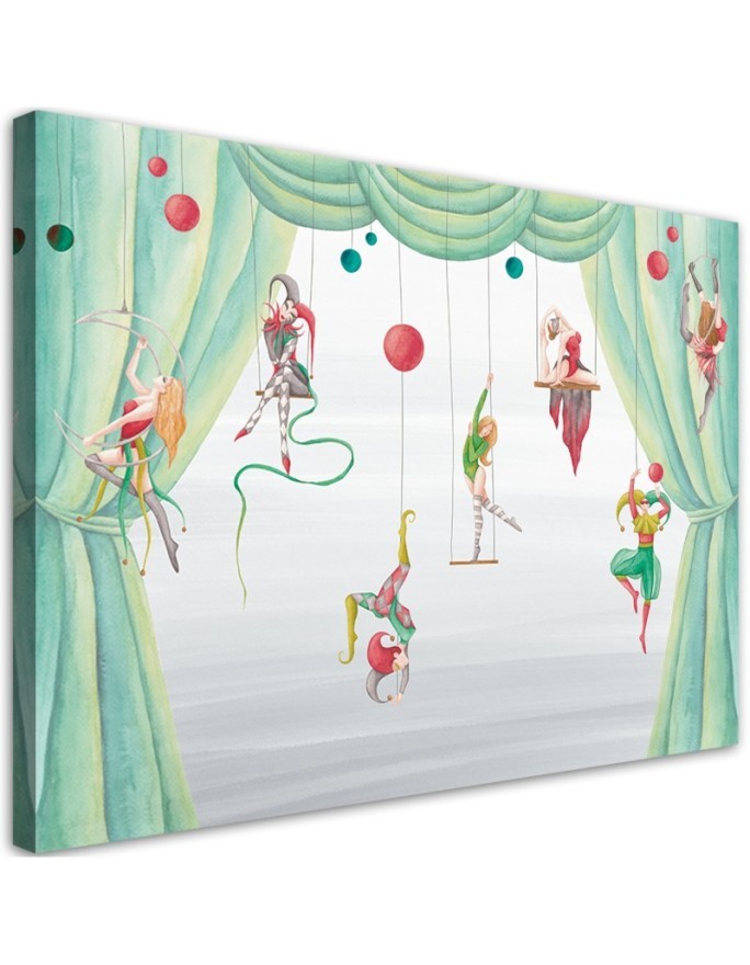 Leinwandbild - Zirkusakrobat | Feeby