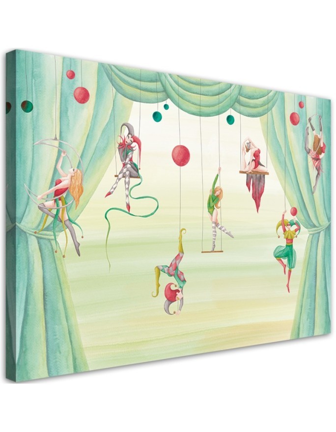 Bild auf Leinwand - Zirkusakrobat | Feeby
